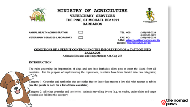 Barbados Dog Permit