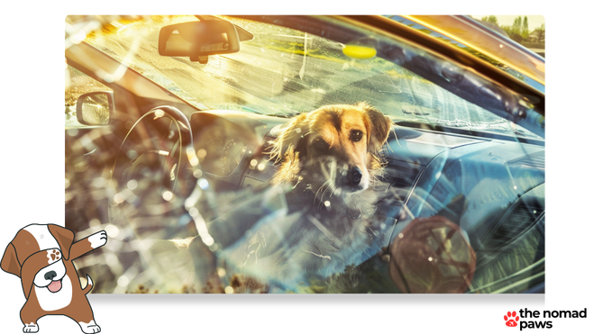 Is it illegal to leave a dog in a car on a hot day
