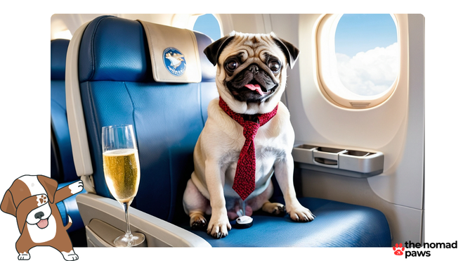 can a pug fly on a plane
