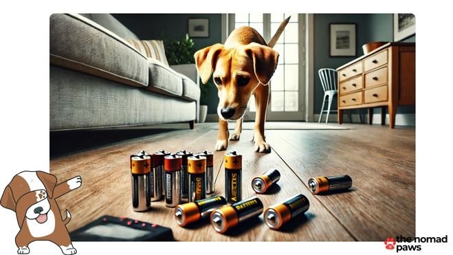 Batteries are dangerous for dogs