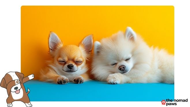 Chihuahua and Pomeranian 2