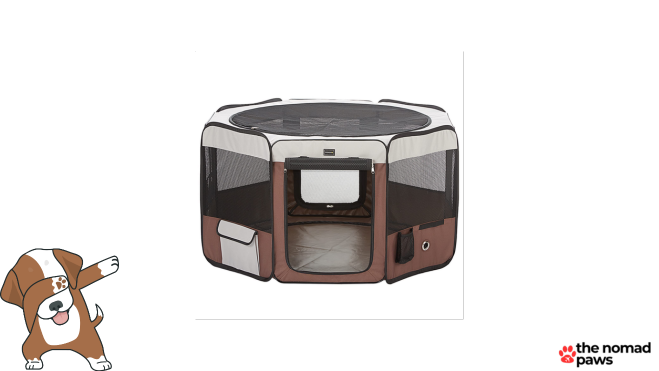 Donoro Dog Playpen for Small and Medium Dogs