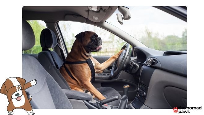 how to make a dog less stressed in the car