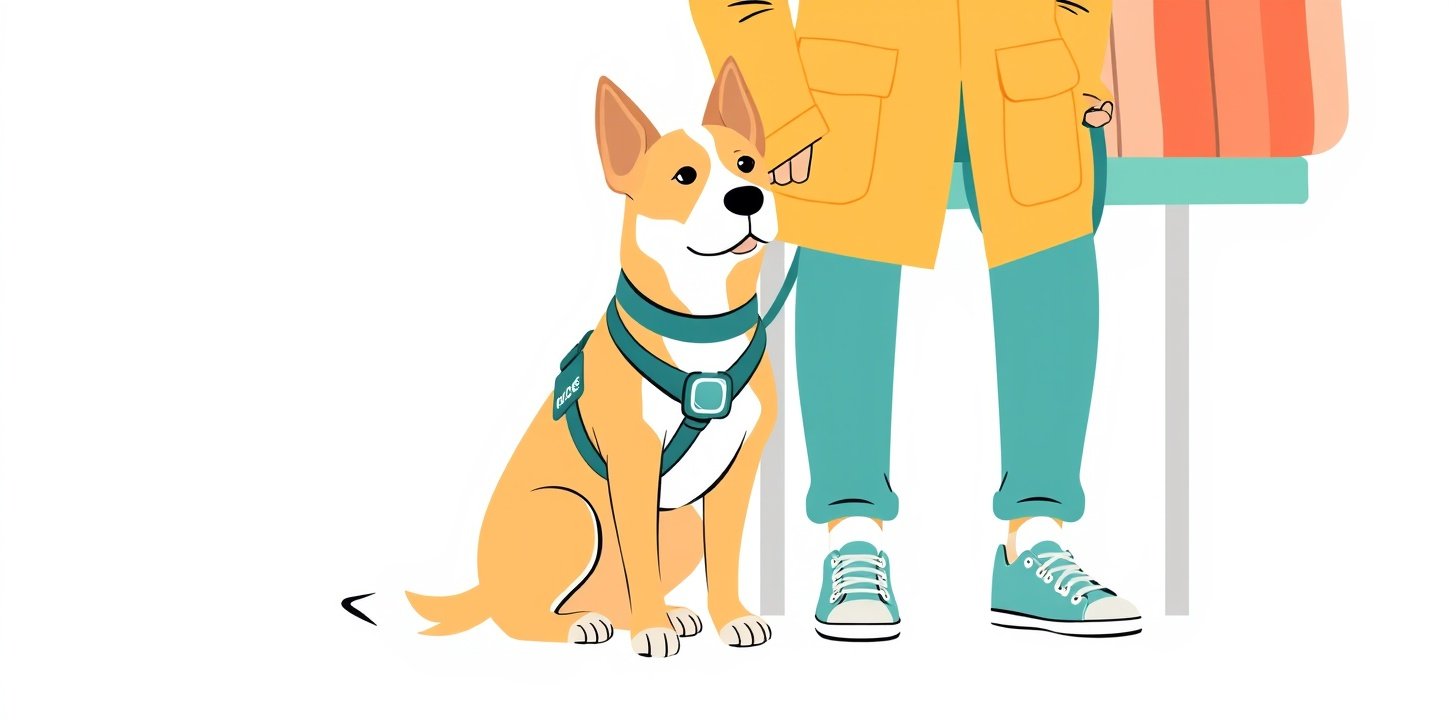 Service dog on Allegiant Air with required forms and accommodations