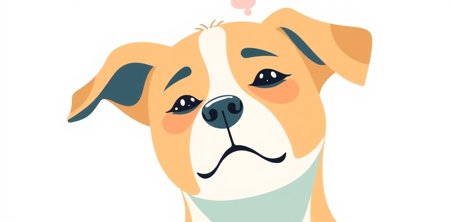 Dog tilting head as a sign of ear discomfort