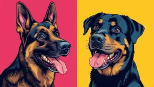 German Shepherd vs Rottweiler: Battle of the Gentle Giants