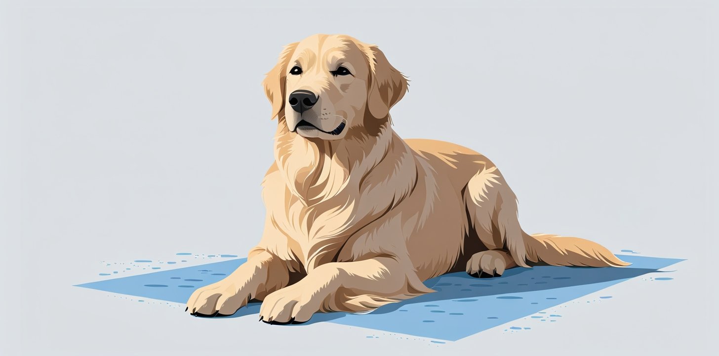 calm dog resting at home to illustrate normal panting vs abnormal