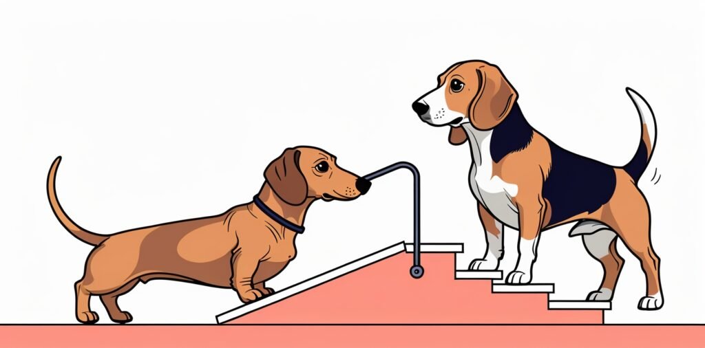 Beagle vs Dachshund: Dachshund's special health needs and back support requirements
