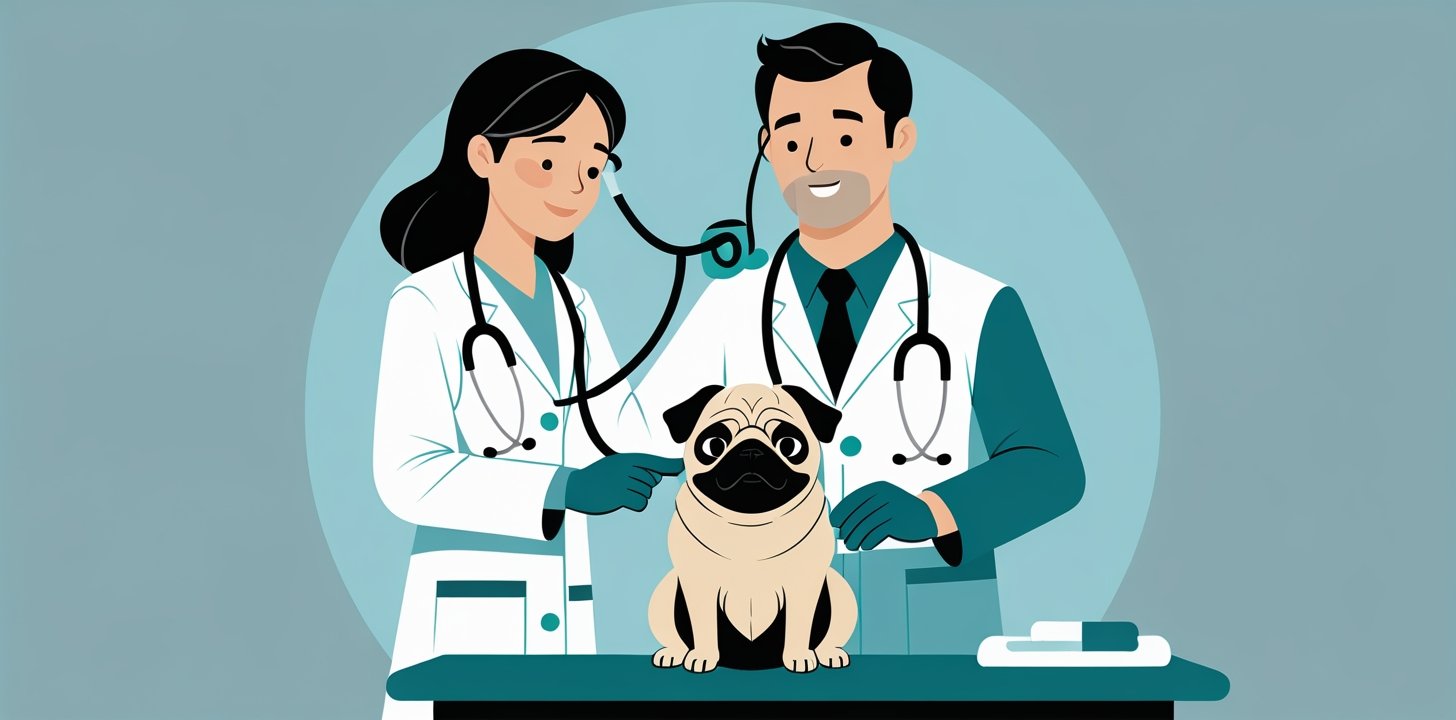 dog at veterinary examination to rule out medical causes