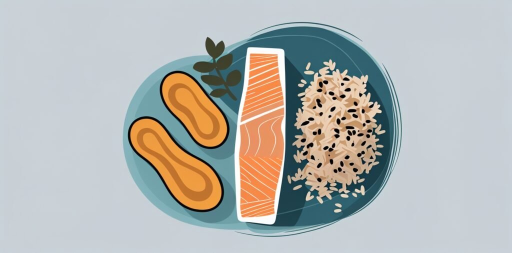 Key nutrients for Rottweilers including protein and healthy ingredients