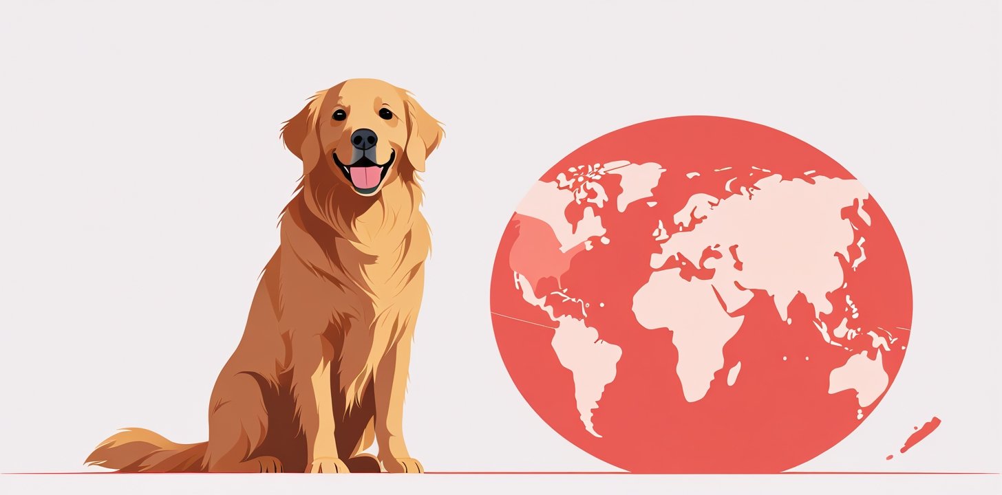 dog with globe showing japan travel requirements