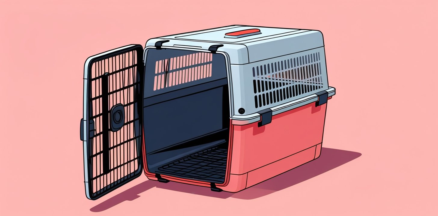 IATA-approved hard-sided pet crate for Etihad Cargo travel