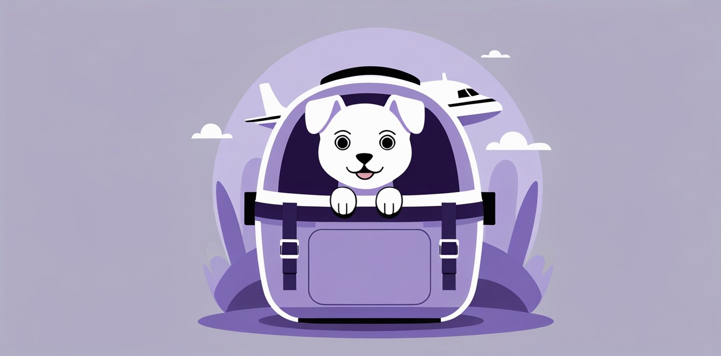 dog in carrier at japanese airport arrival