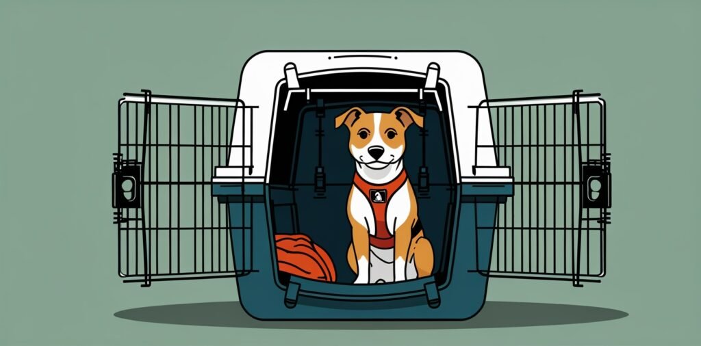 Dog crate safety tips for air travel ventilation and securing