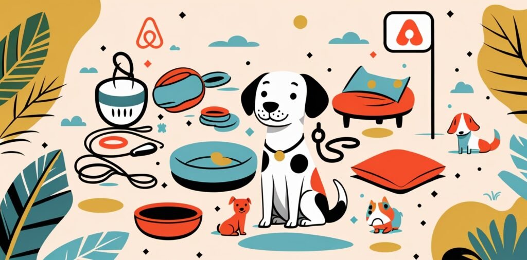 Preparing your dog for an Airbnb stay with packing checklist