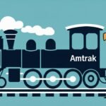 Amtrak pet policy overview with dog and train illustration