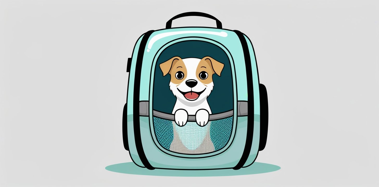 Small dog in cabin carrier for Swiss International Air Lines pet policy