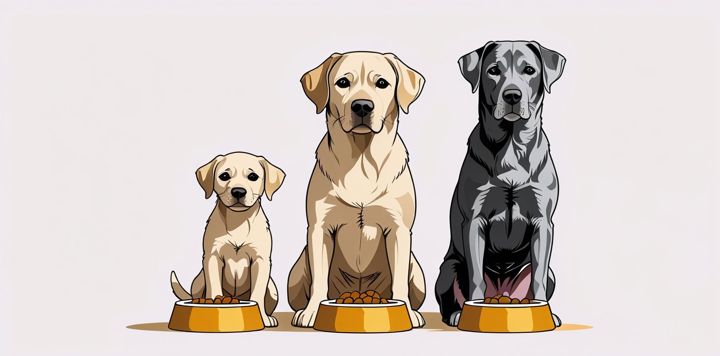 puppy adult and senior dogs with different probiotic dosages by life stage