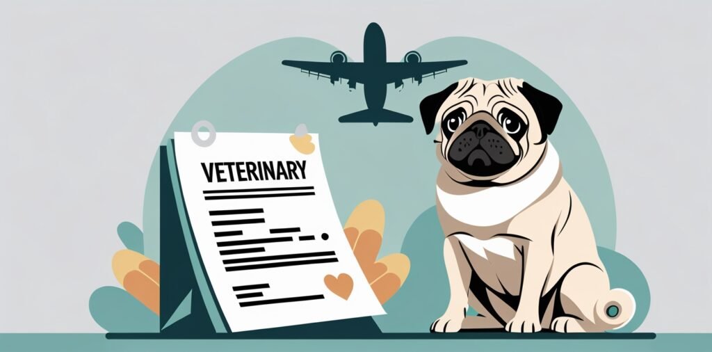 Pug dog illustrating brachycephalic breed restrictions for British Airways pet travel