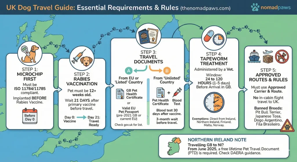 uk dog import requirements