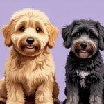 Goldendoodle vs Labradoodle comparison illustration