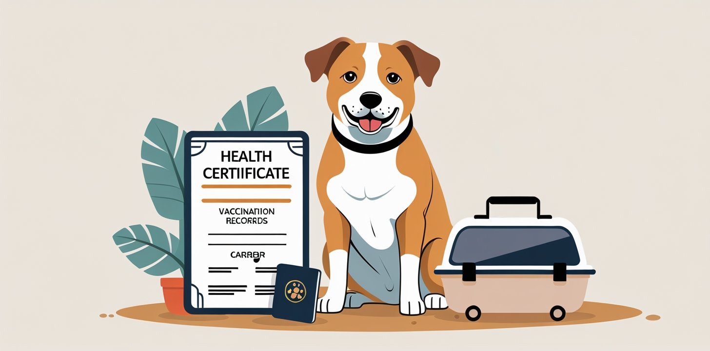 Pet health certificate and travel documents for Qatar Airways