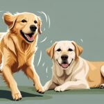 Golden Retriever vs Labrador Retriever energy levels comparison showing different activity styles