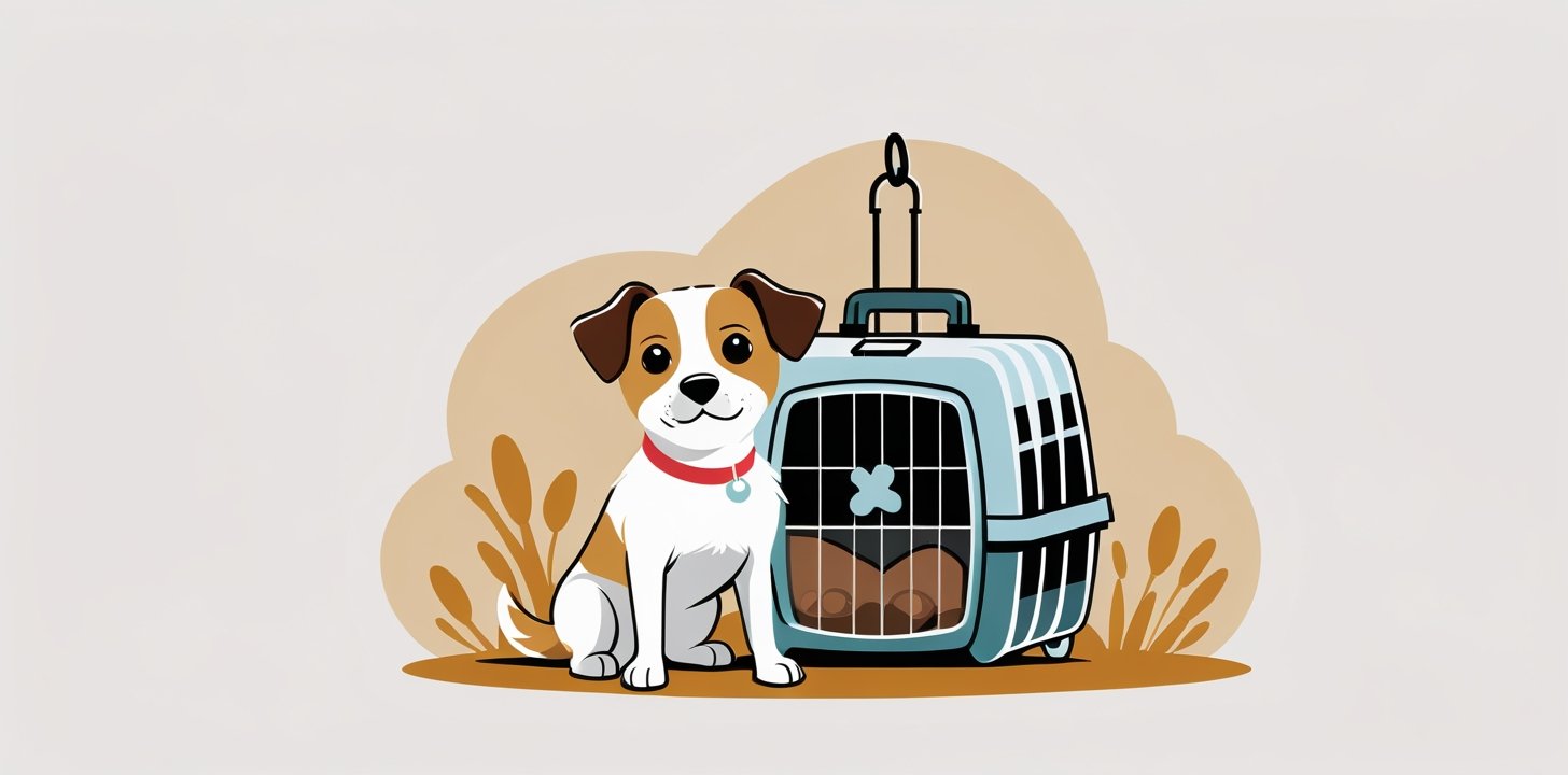 Dog with carrier and price tag Turkish Airlines pet fees