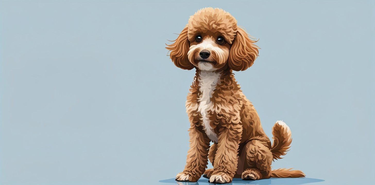 Trainable Toy Poodle during training session