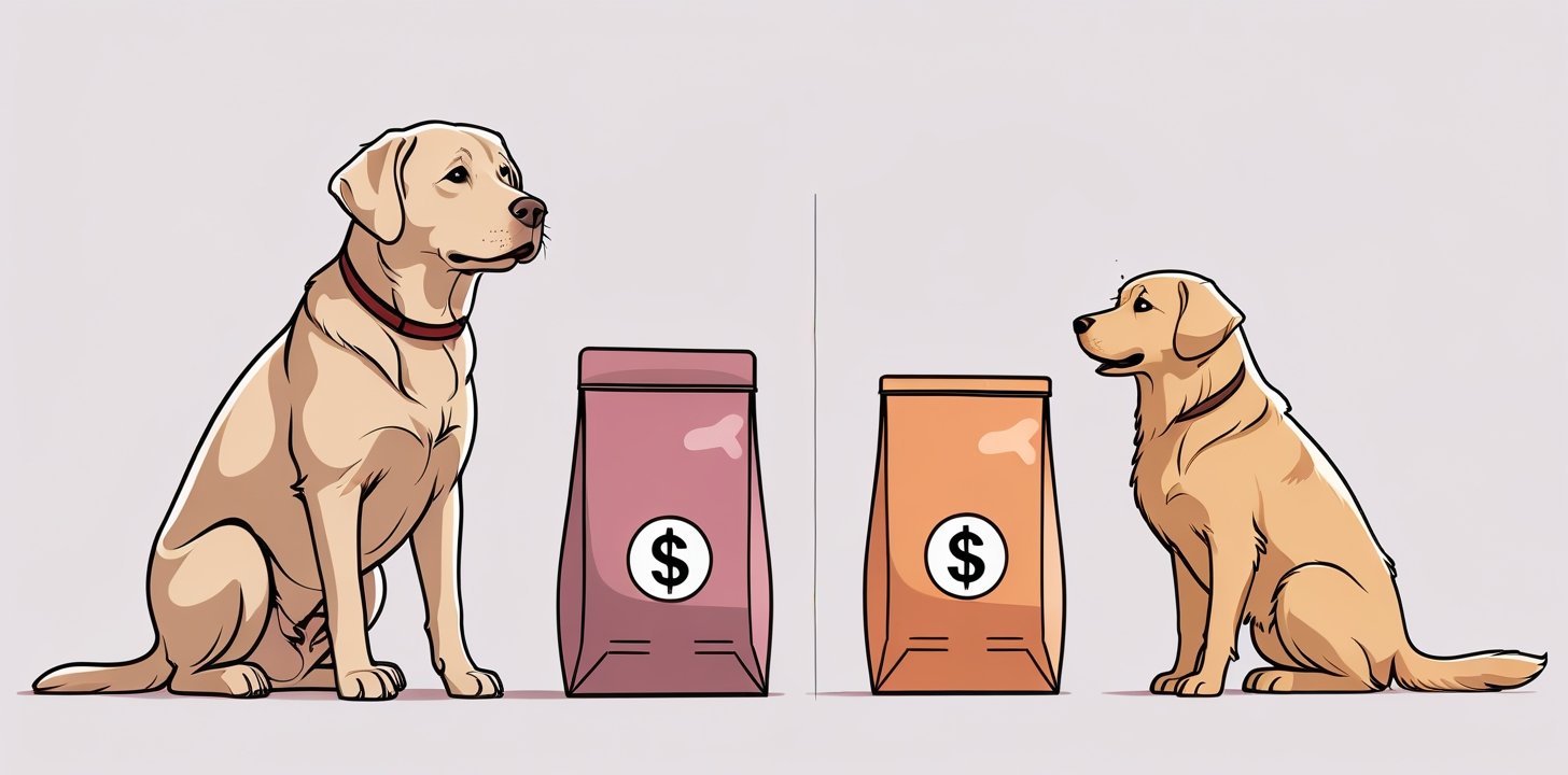 Golden Retriever vs Labrador Retriever cost comparison showing ownership expenses