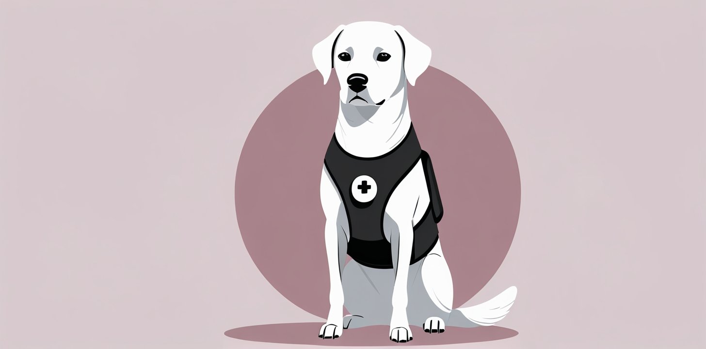 Service dog with vest for China Southern Airlines service animal policy