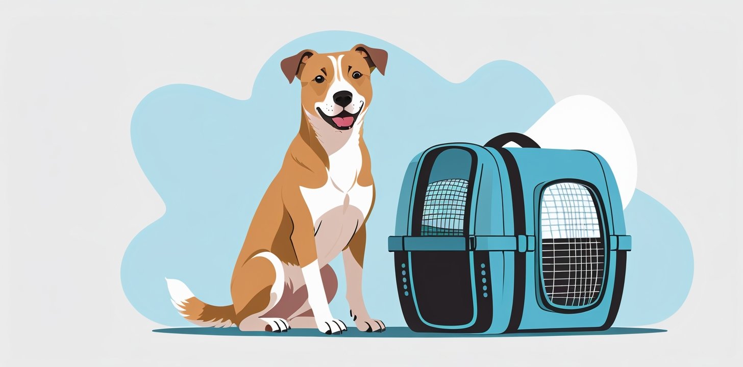 Dog next to carrier showing breed eligibility for Hainan Airlines