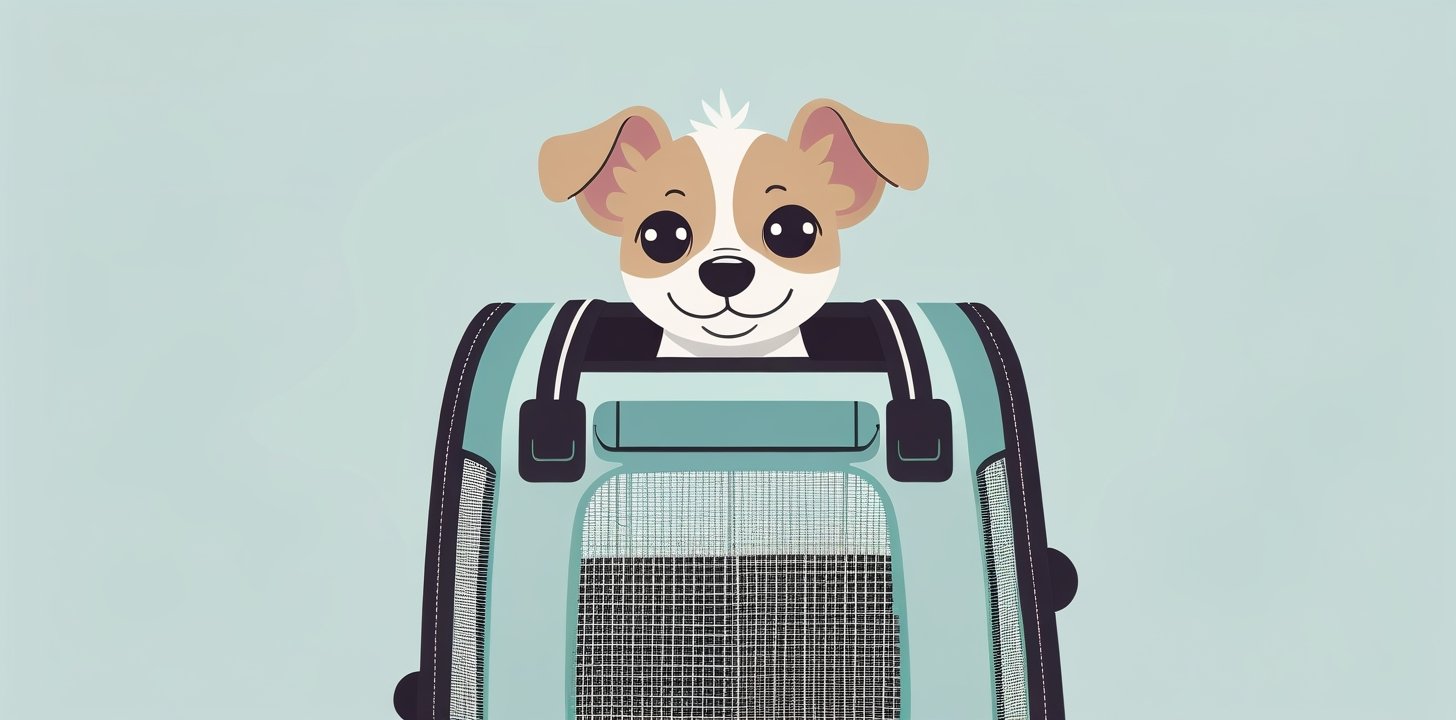 Small dog in cabin carrier for TAP Portugal pet travel